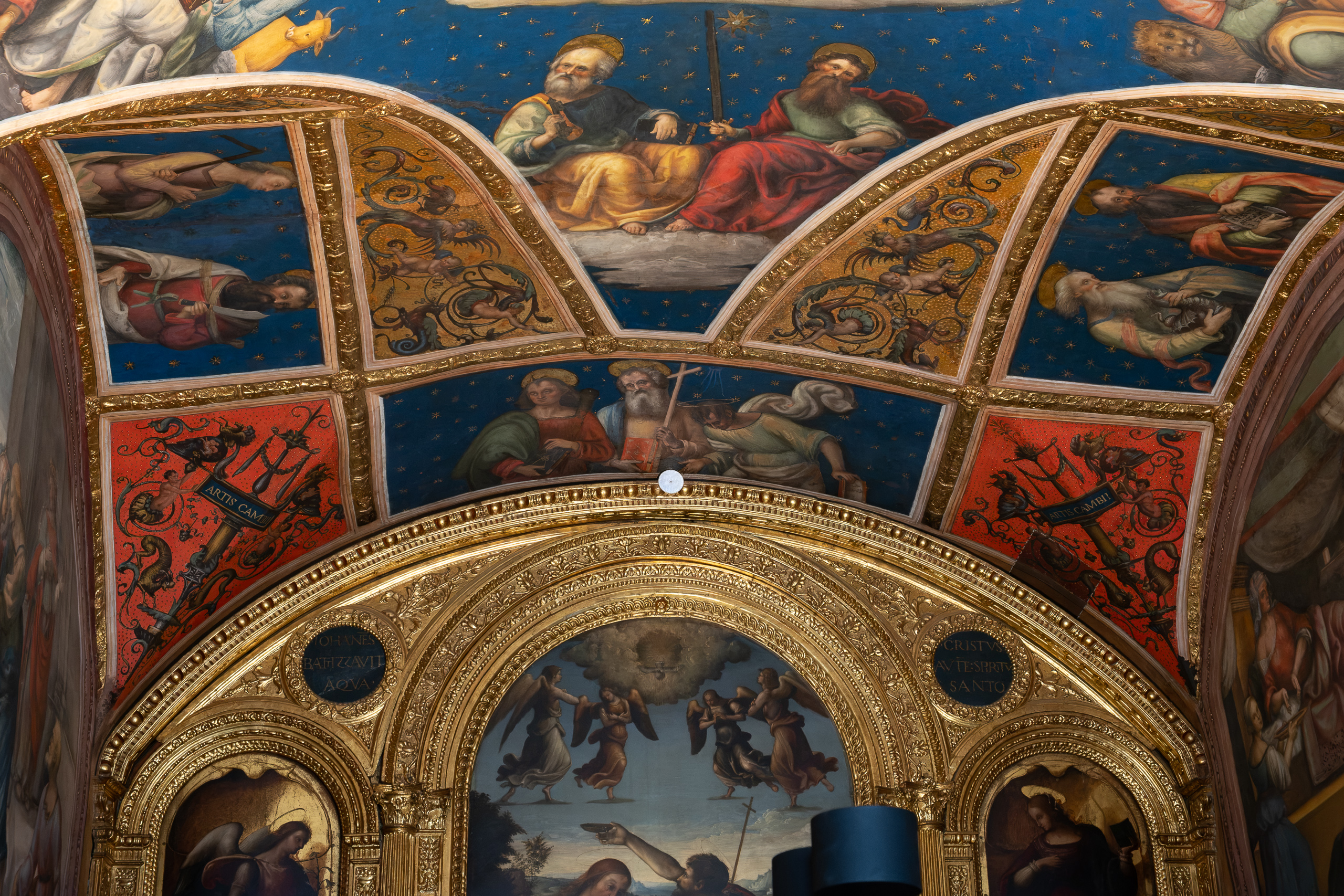Collegio del Cambio – bemaltes Gewölbe mit Gold und Sternenhimmel
